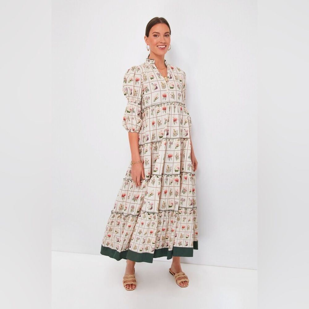 Anna Cate Vintage Stamp Emily Maxi Dress